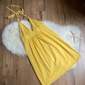 Victoria’s Secret yellow halter dress, Moda international small